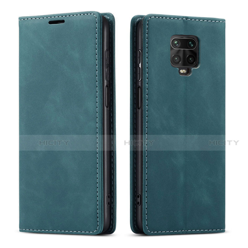 Coque Portefeuille Livre Cuir Etui Clapet T03 pour Xiaomi Redmi Note 9S Vert Plus