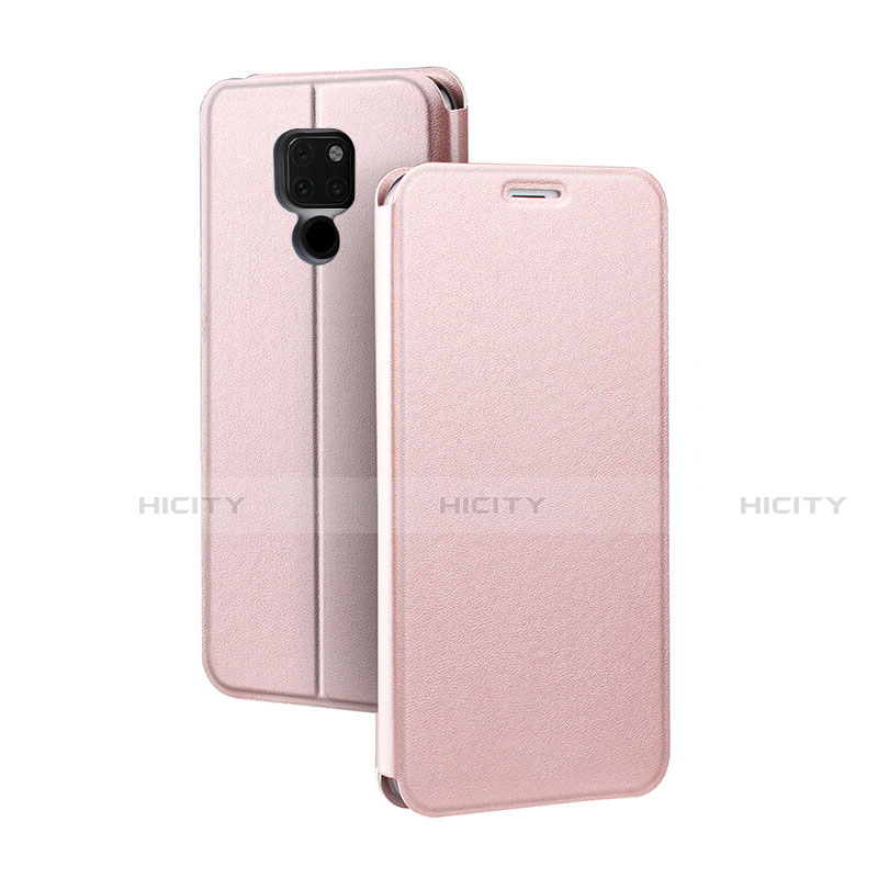 Coque Portefeuille Livre Cuir Etui Clapet T04 pour Huawei Mate 20 X 5G Or Rose Plus