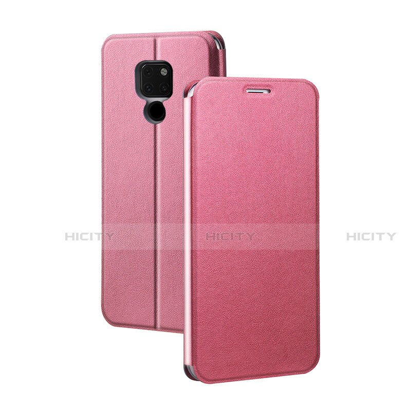 Coque Portefeuille Livre Cuir Etui Clapet T04 pour Huawei Mate 20 X 5G Rose Plus