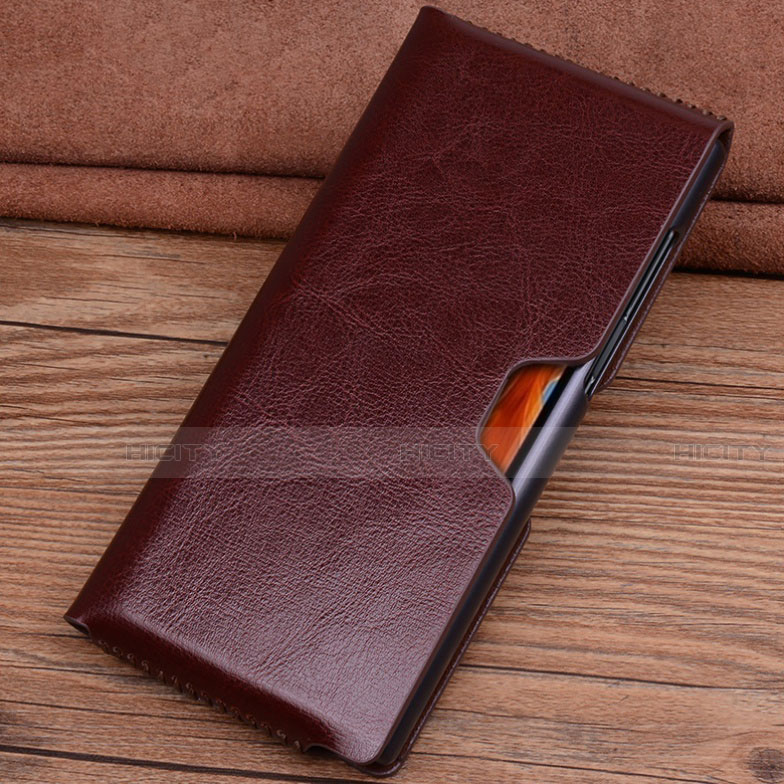 Coque Portefeuille Livre Cuir Etui Clapet T04 pour Huawei Mate Xs 5G Marron Plus