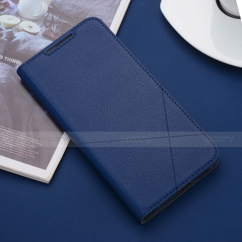 Coque Portefeuille Livre Cuir Etui Clapet T04 pour Huawei Nova 5i Bleu Plus