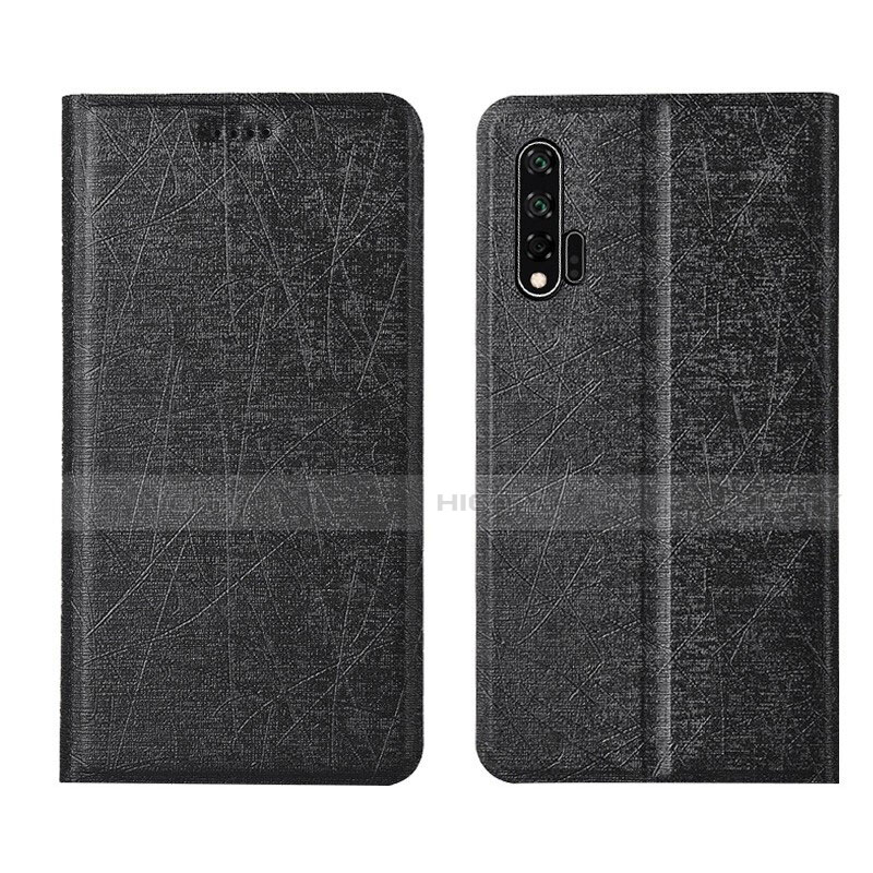 Coque Portefeuille Livre Cuir Etui Clapet T04 pour Huawei Nova 6 5G Noir Plus