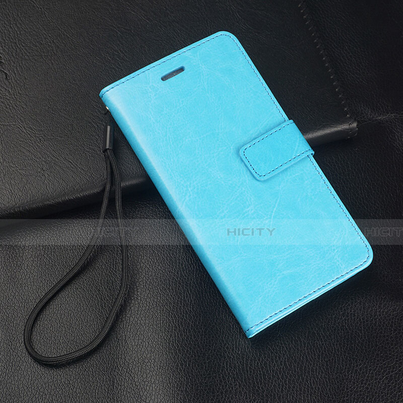 Coque Portefeuille Livre Cuir Etui Clapet T04 pour Oppo K1 Cyan Plus