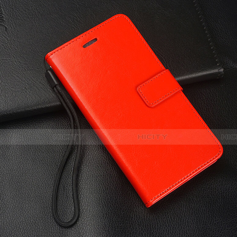 Coque Portefeuille Livre Cuir Etui Clapet T04 pour Oppo R17 Neo Rouge Plus