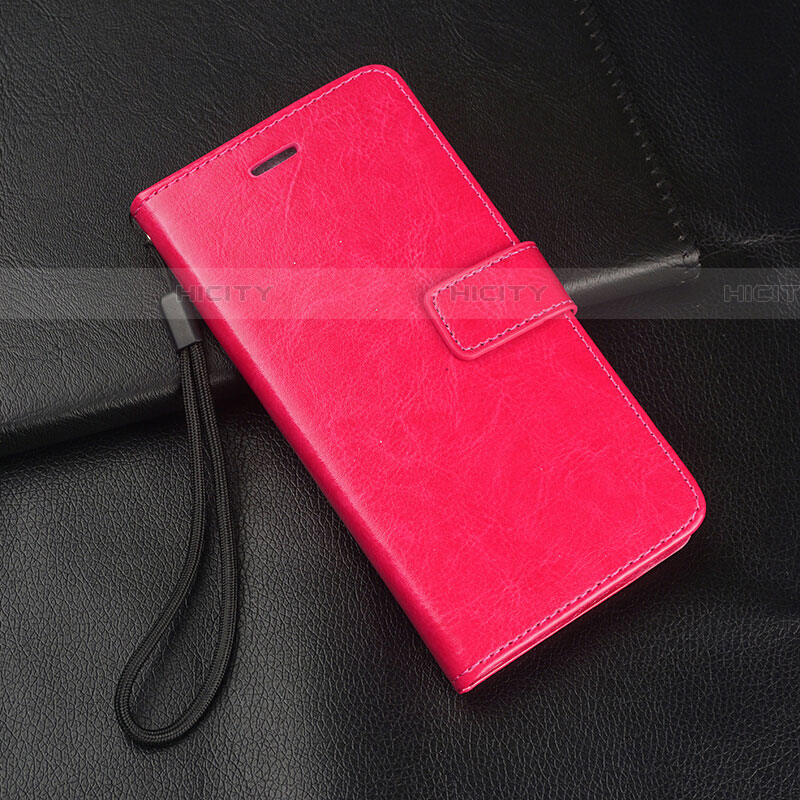 Coque Portefeuille Livre Cuir Etui Clapet T04 pour Oppo RX17 Neo Rose Rouge Plus