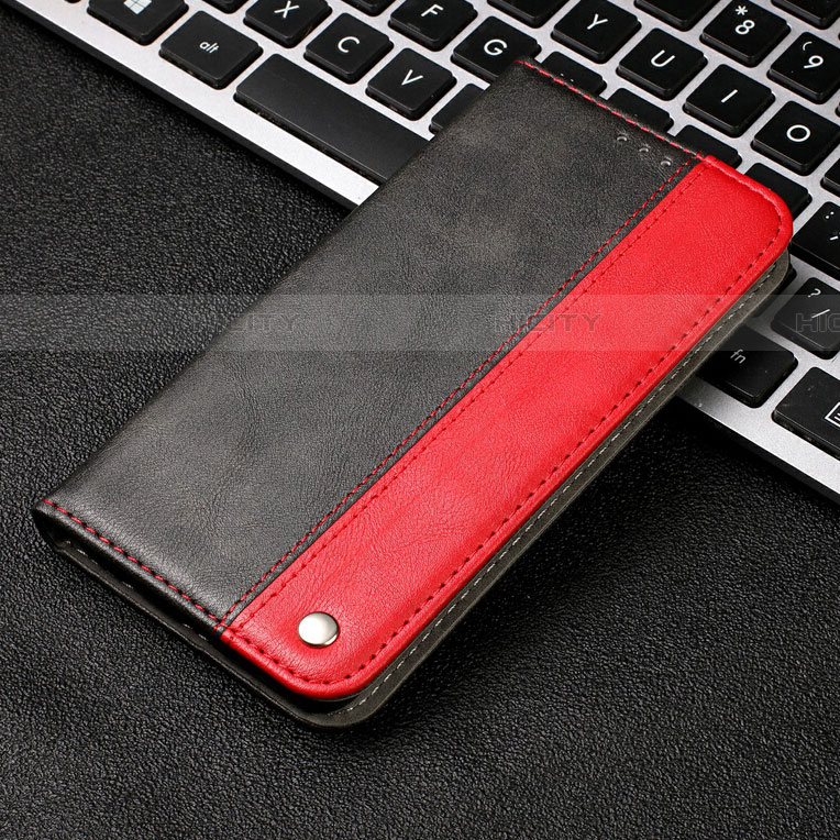 Coque Portefeuille Livre Cuir Etui Clapet T04 pour Samsung Galaxy A70S Rouge Plus