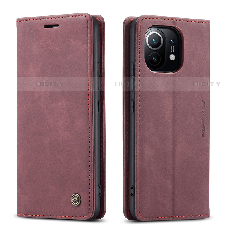 Coque Portefeuille Livre Cuir Etui Clapet T04 pour Xiaomi Mi 11 Lite 5G NE Violet Plus