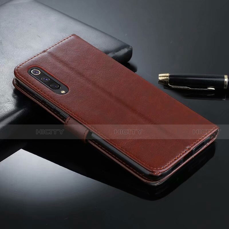 Coque Portefeuille Livre Cuir Etui Clapet T04 pour Xiaomi Mi A3 Marron Plus