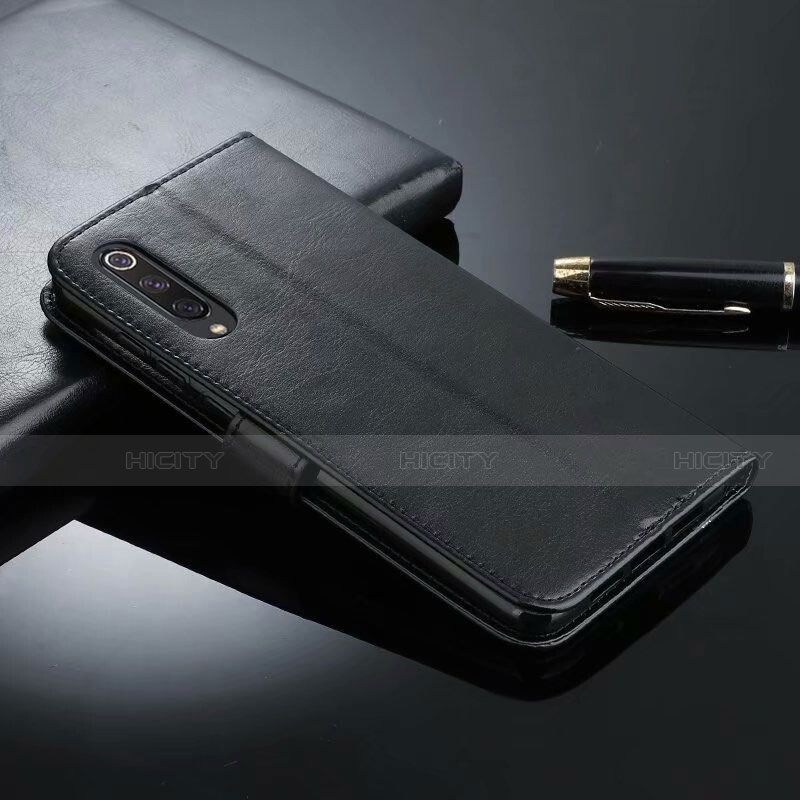 Coque Portefeuille Livre Cuir Etui Clapet T04 pour Xiaomi Mi A3 Noir Plus