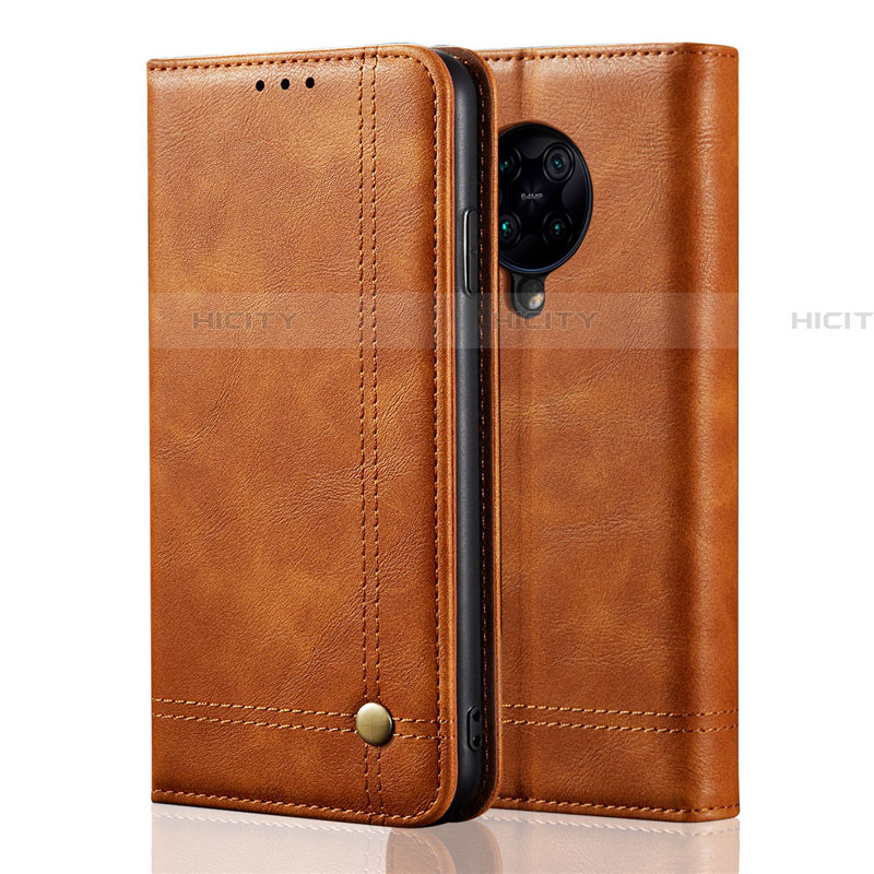 Coque Portefeuille Livre Cuir Etui Clapet T04 pour Xiaomi Poco F2 Pro Orange Plus