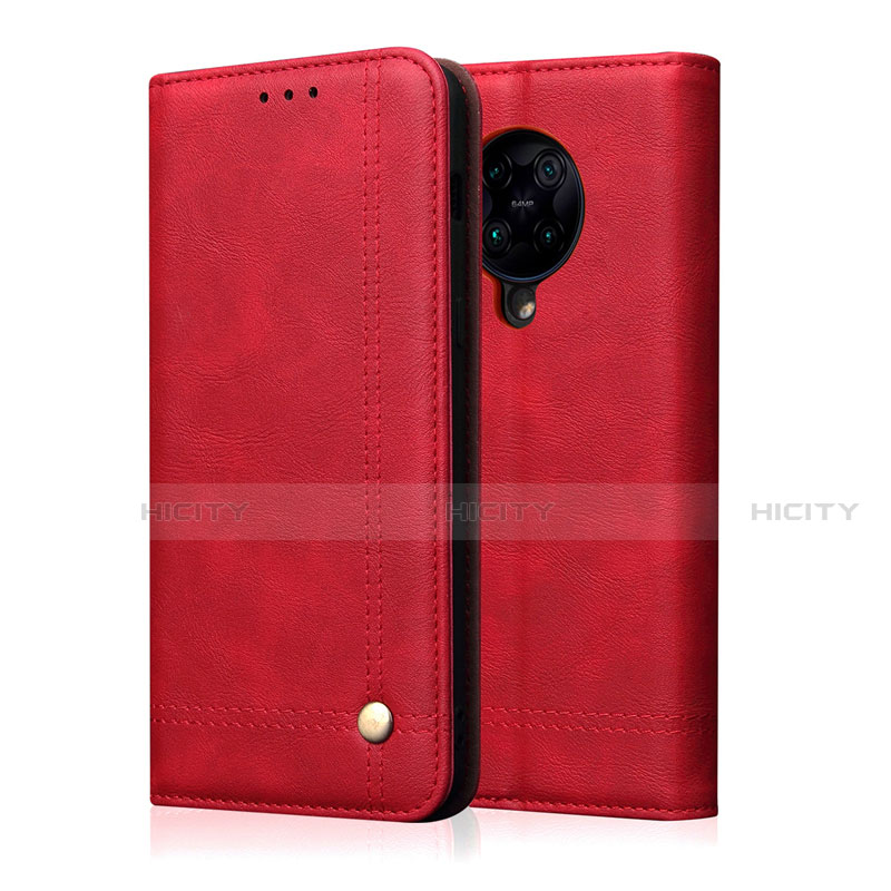 Coque Portefeuille Livre Cuir Etui Clapet T04 pour Xiaomi Redmi K30 Pro Zoom Rouge Plus