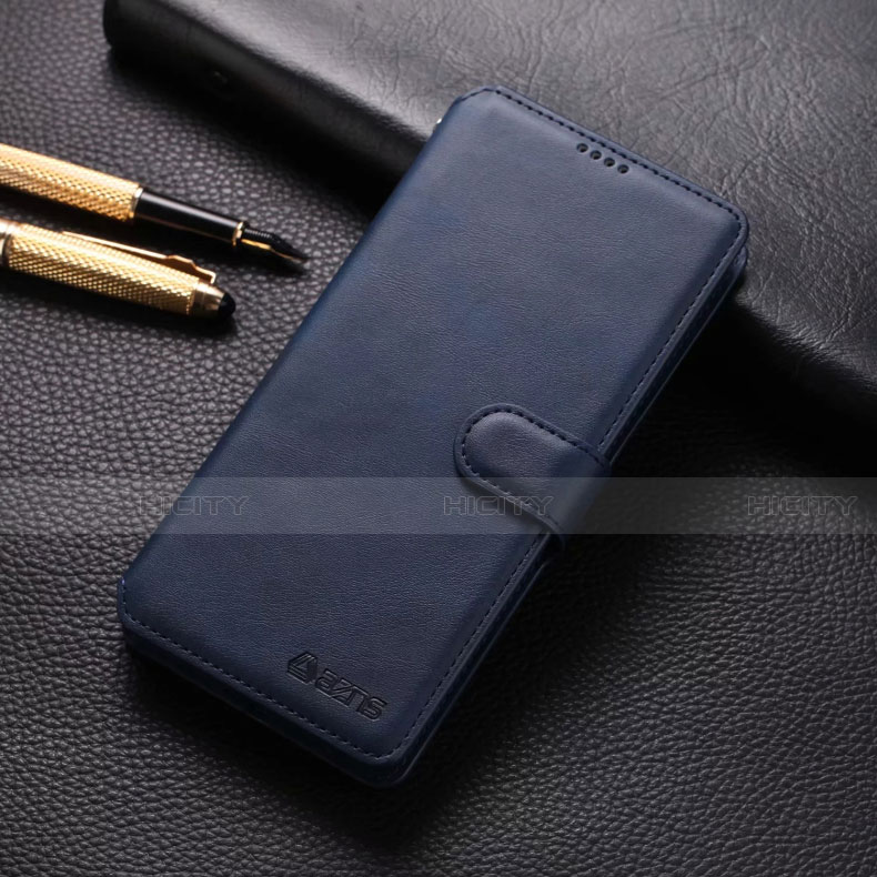 Coque Portefeuille Livre Cuir Etui Clapet T04 pour Xiaomi Redmi Note 8 Pro Bleu Plus