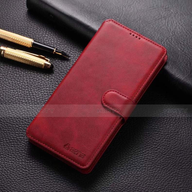 Coque Portefeuille Livre Cuir Etui Clapet T04 pour Xiaomi Redmi Note 8 Pro Rouge Plus