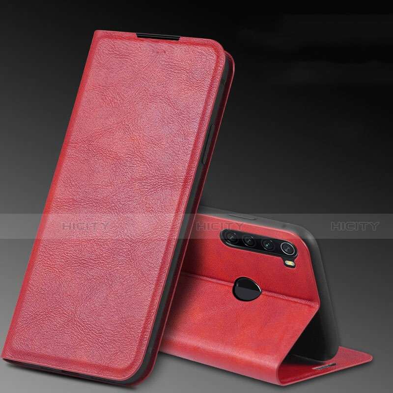 Coque Portefeuille Livre Cuir Etui Clapet T04 pour Xiaomi Redmi Note 8 Rouge Plus