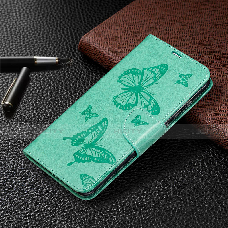 Coque Portefeuille Livre Cuir Etui Clapet T04 pour Xiaomi Redmi Note 9 Vert Plus