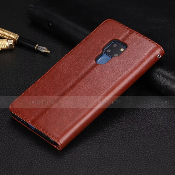 Coque Portefeuille Livre Cuir Etui Clapet T05 pour Huawei Mate 20 X 5G Marron Plus