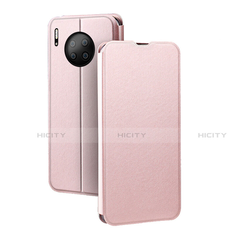 Coque Portefeuille Livre Cuir Etui Clapet T05 pour Huawei Mate 30 Or Rose Plus