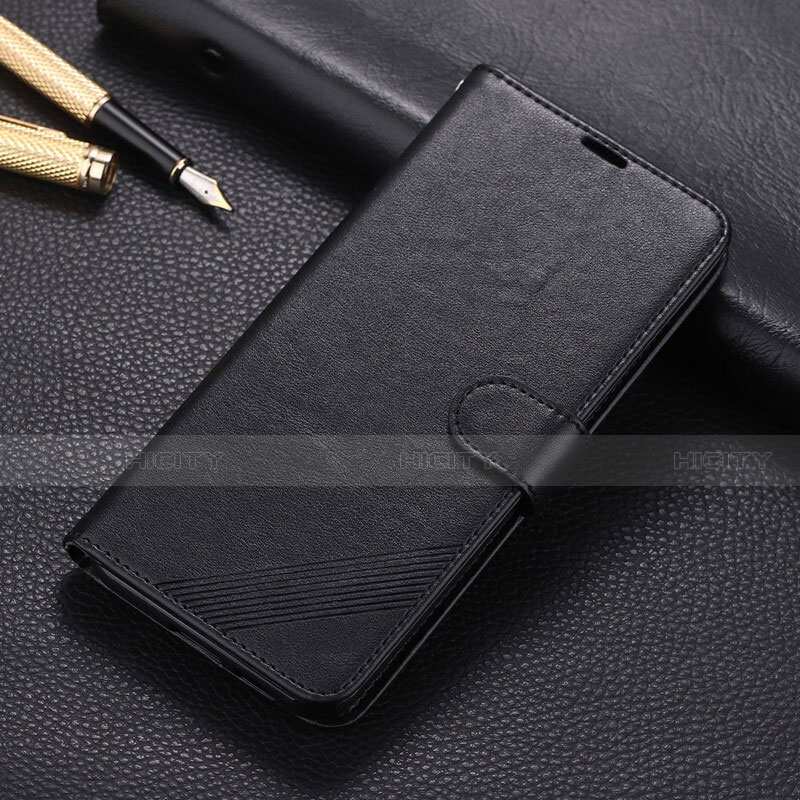 Coque Portefeuille Livre Cuir Etui Clapet T05 pour Huawei Nova 5i Noir Plus