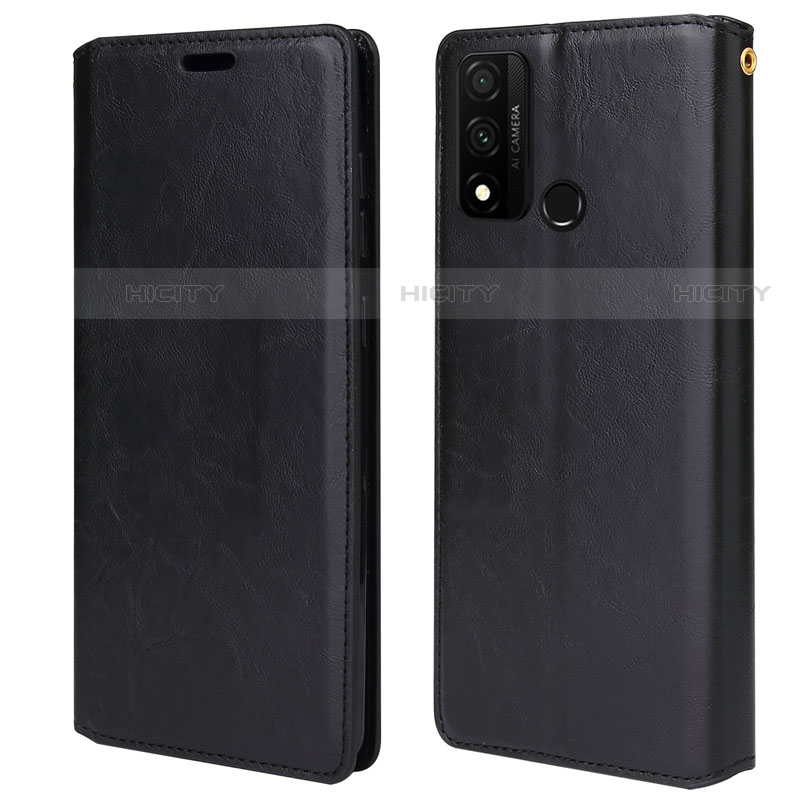 Coque Portefeuille Livre Cuir Etui Clapet T05 pour Huawei P Smart (2020) Noir Plus