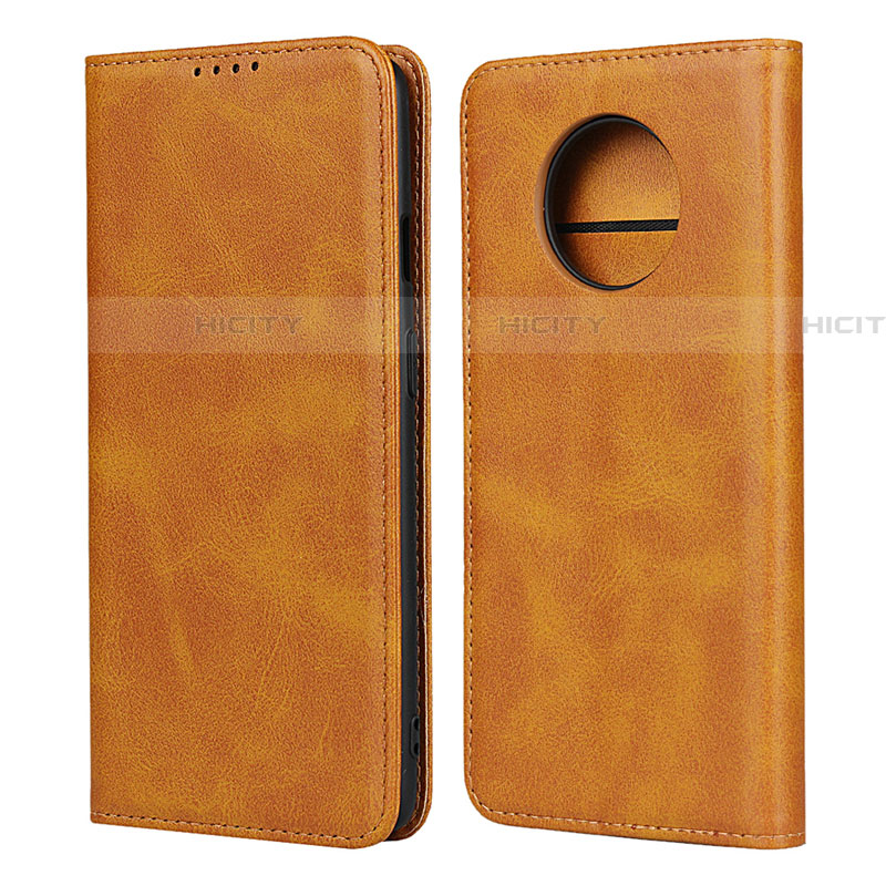 Coque Portefeuille Livre Cuir Etui Clapet T05 pour OnePlus 7T Orange Plus