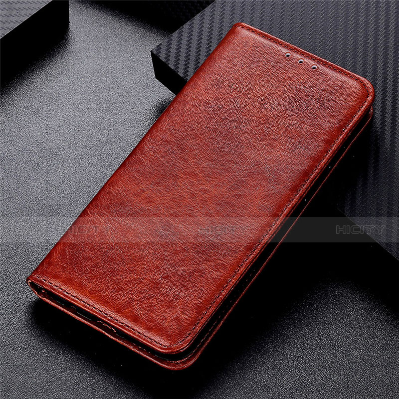 Coque Portefeuille Livre Cuir Etui Clapet T05 pour Oppo Find X2 Neo Marron Plus