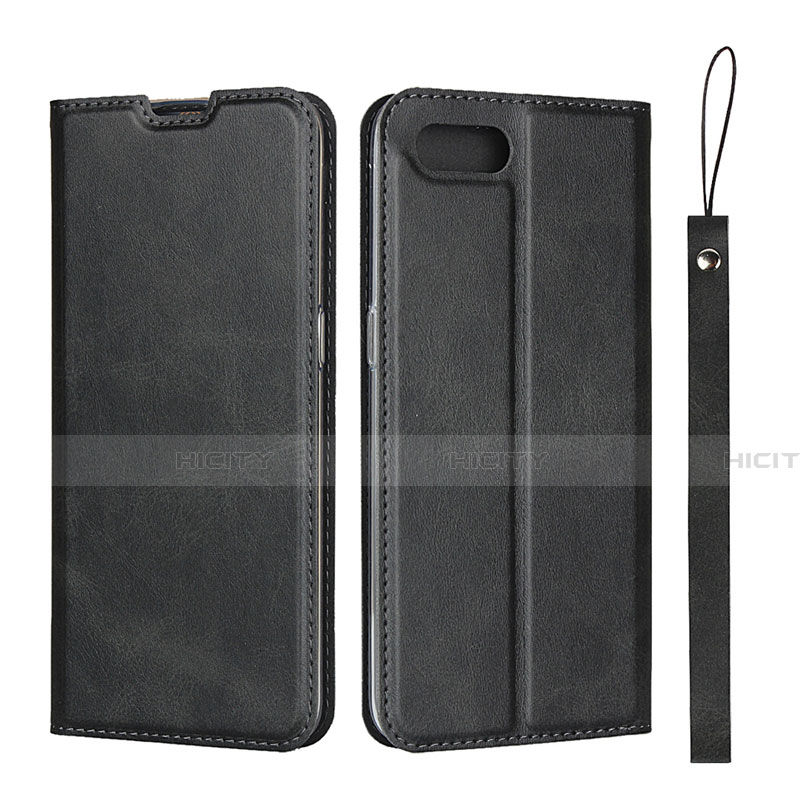 Coque Portefeuille Livre Cuir Etui Clapet T05 pour Oppo R17 Neo Noir Plus