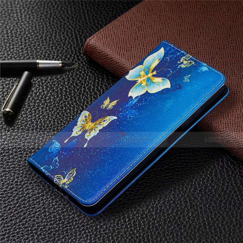 Coque Portefeuille Livre Cuir Etui Clapet T05 pour Xiaomi Mi 10i 5G Bleu Plus