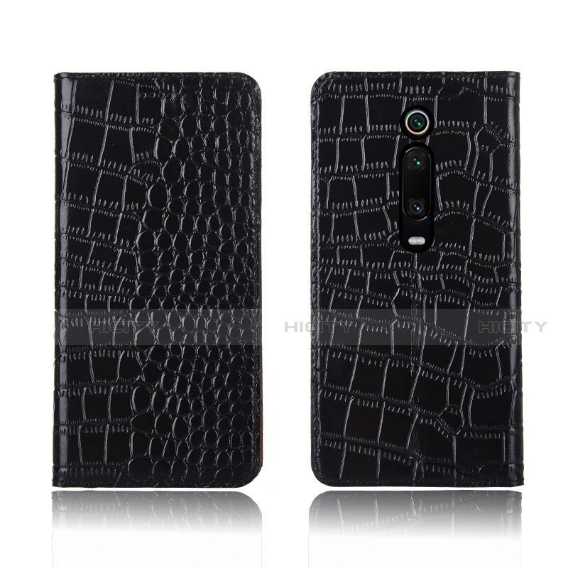 Coque Portefeuille Livre Cuir Etui Clapet T05 pour Xiaomi Mi 9T Pro Noir Plus