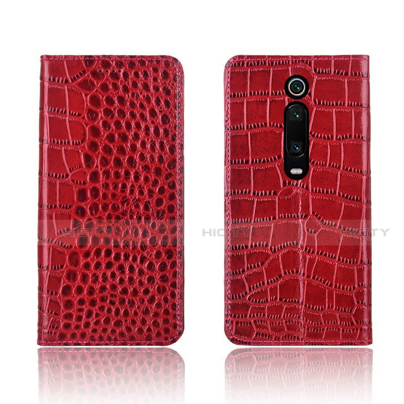 Coque Portefeuille Livre Cuir Etui Clapet T05 pour Xiaomi Mi 9T Rouge Plus