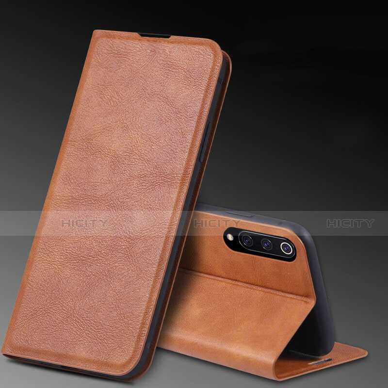 Coque Portefeuille Livre Cuir Etui Clapet T05 pour Xiaomi Mi A3 Orange Plus