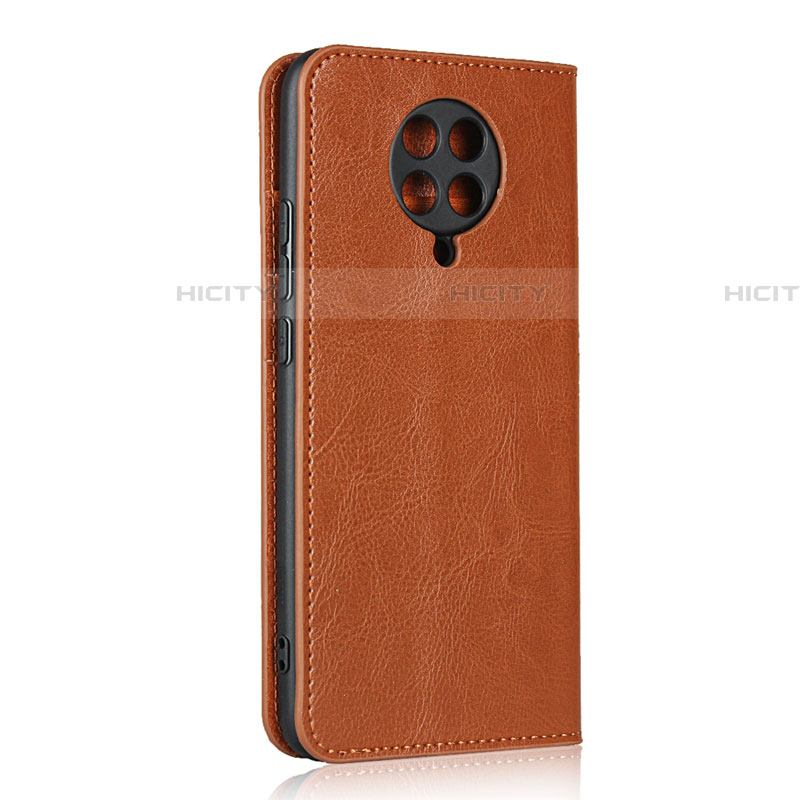 Coque Portefeuille Livre Cuir Etui Clapet T05 pour Xiaomi Poco F2 Pro Orange Plus