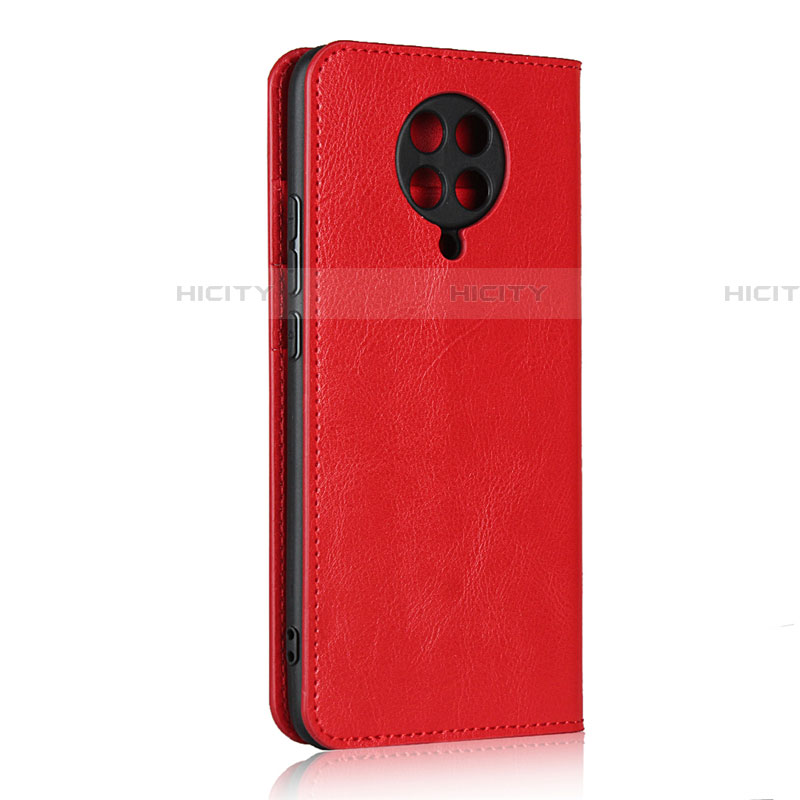 Coque Portefeuille Livre Cuir Etui Clapet T05 pour Xiaomi Poco F2 Pro Rouge Plus