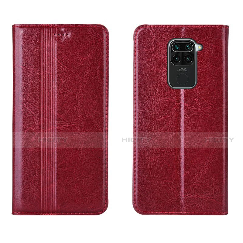 Coque Portefeuille Livre Cuir Etui Clapet T05 pour Xiaomi Redmi 10X 4G Rouge Plus