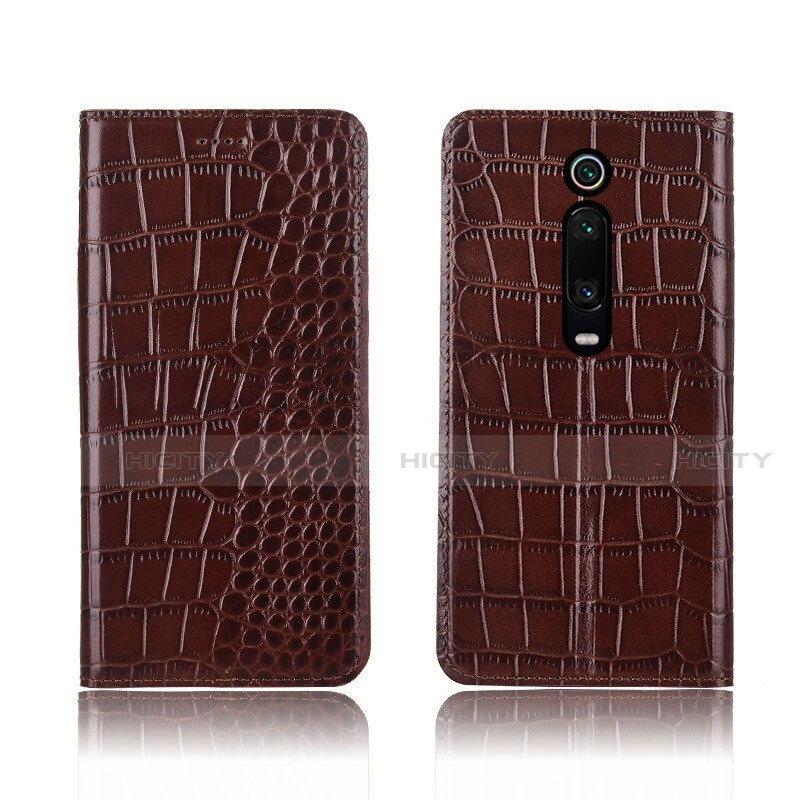 Coque Portefeuille Livre Cuir Etui Clapet T05 pour Xiaomi Redmi K20 Marron Plus