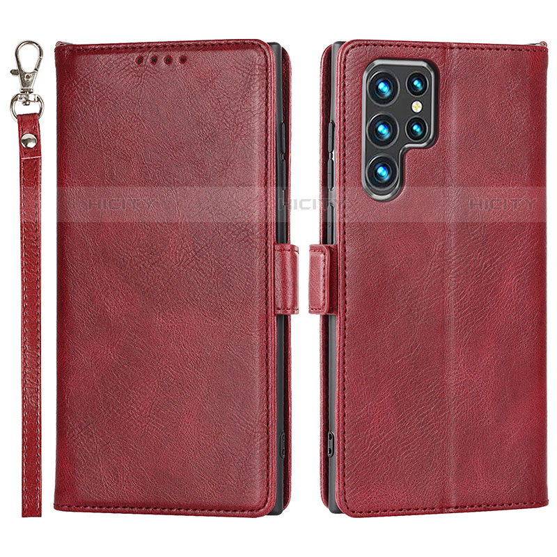 Coque Portefeuille Livre Cuir Etui Clapet T05D pour Samsung Galaxy S23 Ultra 5G Plus