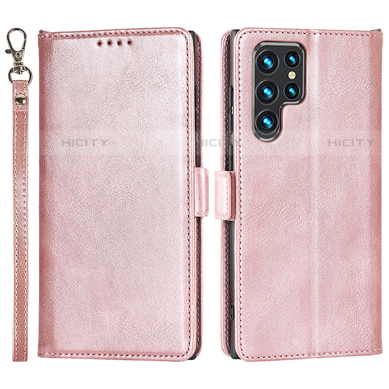 Coque Portefeuille Livre Cuir Etui Clapet T05D pour Samsung Galaxy S23 Ultra 5G Plus