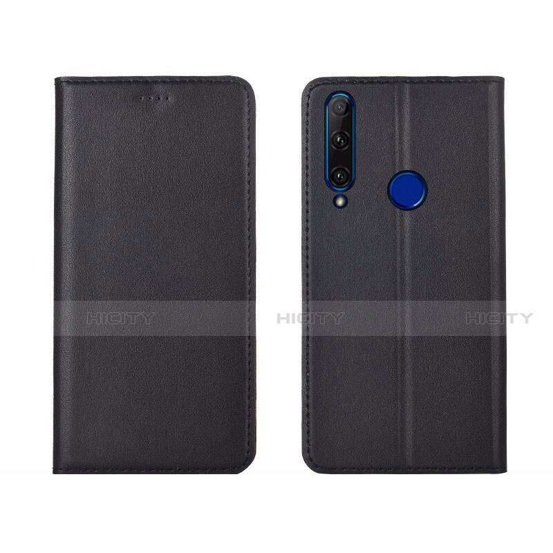 Coque Portefeuille Livre Cuir Etui Clapet T06 pour Huawei Honor 20 Lite Noir Plus