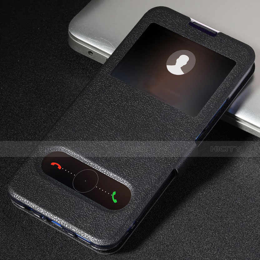 Coque Portefeuille Livre Cuir Etui Clapet T06 pour Huawei Honor 20 Pro Noir Plus