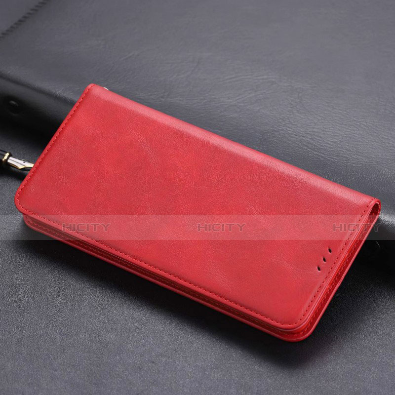 Coque Portefeuille Livre Cuir Etui Clapet T06 pour Huawei Honor 20 Rouge Plus