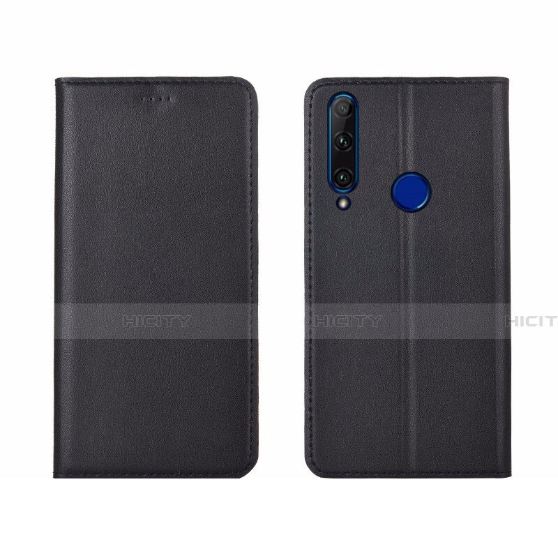 Coque Portefeuille Livre Cuir Etui Clapet T06 pour Huawei Honor 20E Noir Plus