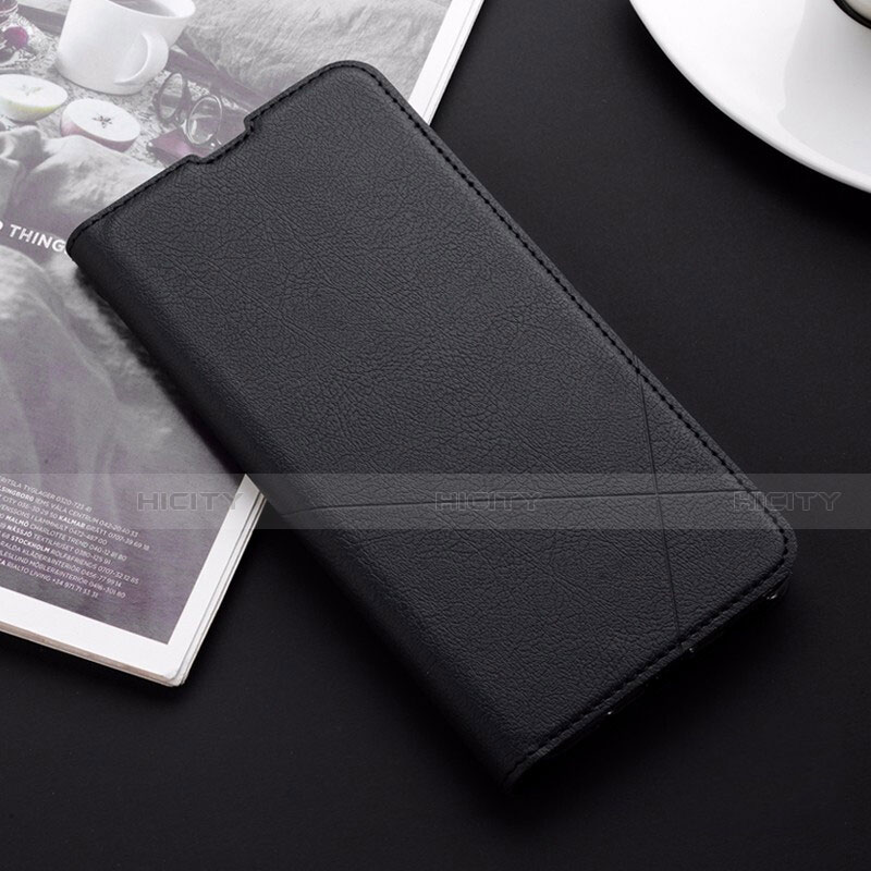 Coque Portefeuille Livre Cuir Etui Clapet T06 pour Huawei Honor V20 Noir Plus