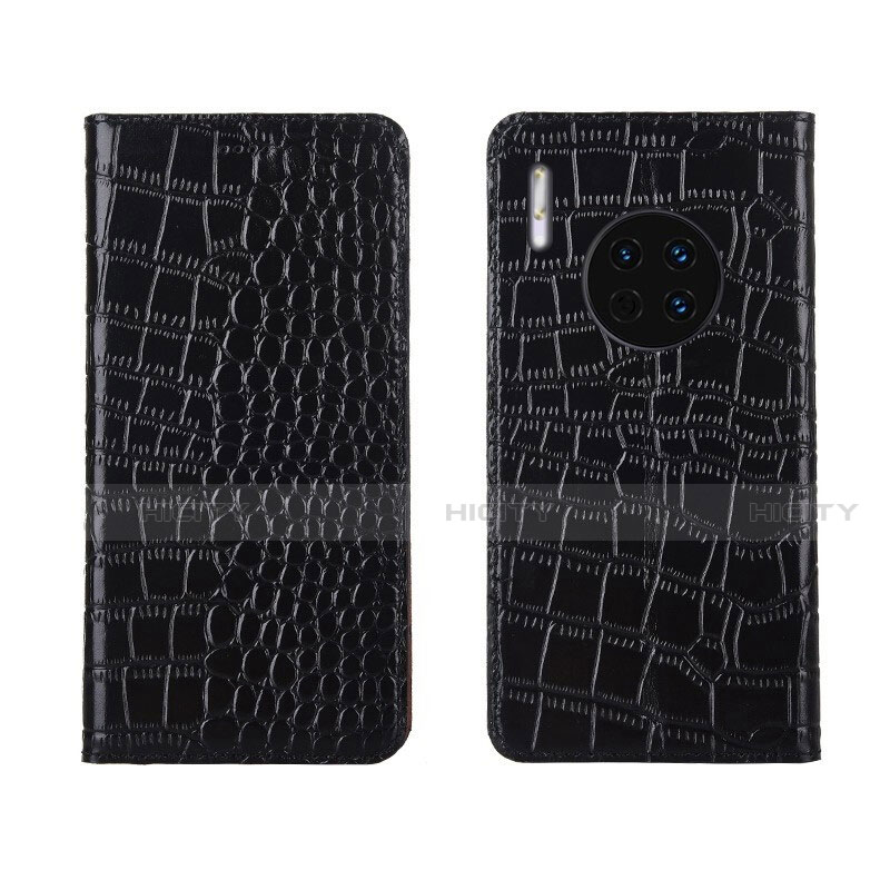 Coque Portefeuille Livre Cuir Etui Clapet T06 pour Huawei Mate 30 5G Noir Plus