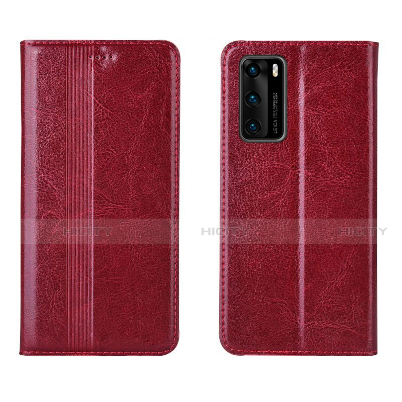 Coque Portefeuille Livre Cuir Etui Clapet T06 pour Huawei P40 Plus