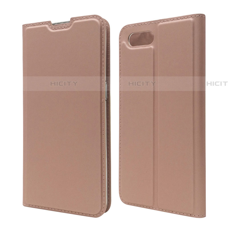 Coque Portefeuille Livre Cuir Etui Clapet T06 pour Oppo RX17 Neo Or Rose Plus