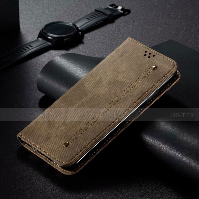 Coque Portefeuille Livre Cuir Etui Clapet T06 pour Xiaomi Mi 10 Pro Orange Plus