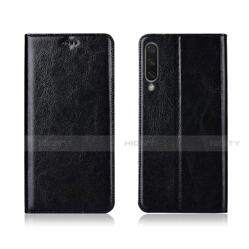 Coque Portefeuille Livre Cuir Etui Clapet T06 pour Xiaomi Mi A3 Noir Plus