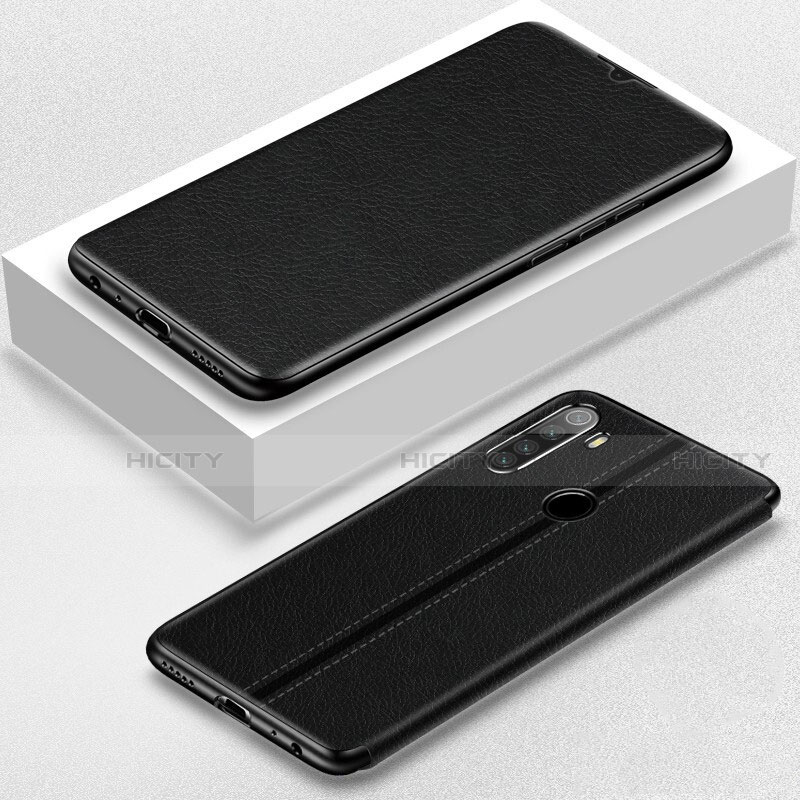 Coque Portefeuille Livre Cuir Etui Clapet T06 pour Xiaomi Redmi Note 8 Noir Plus