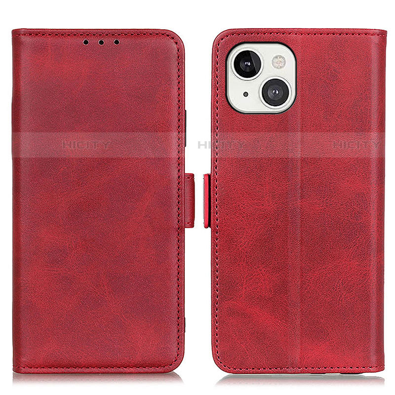 Coque Portefeuille Livre Cuir Etui Clapet T07 pour Apple iPhone 13 Mini Rouge Plus