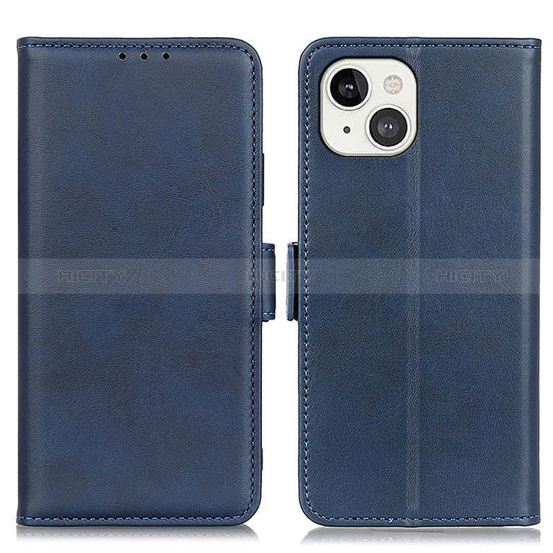 Coque Portefeuille Livre Cuir Etui Clapet T07 pour Apple iPhone 15 Plus Bleu Plus