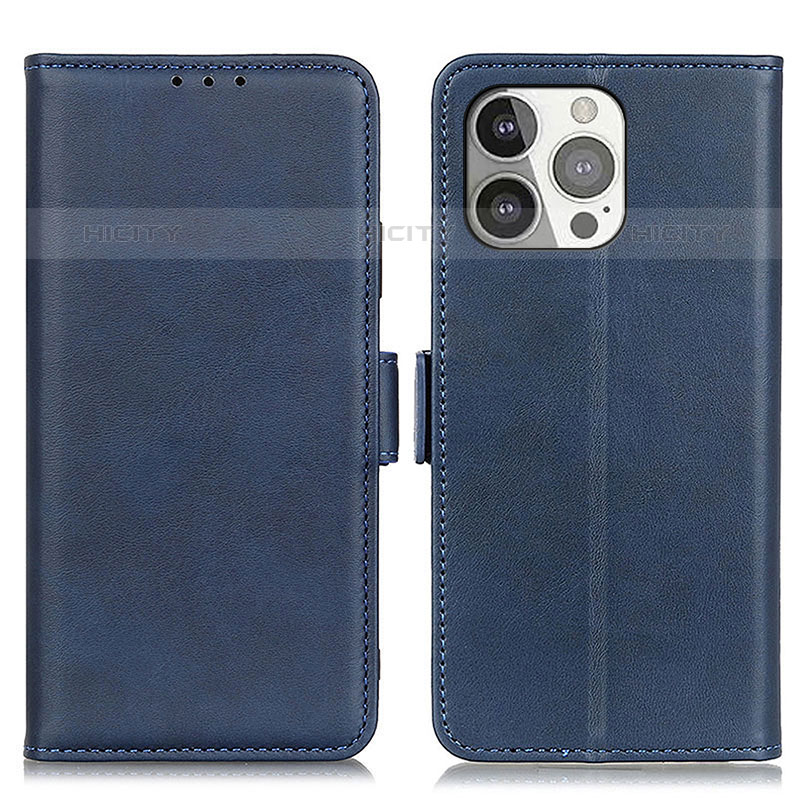 Coque Portefeuille Livre Cuir Etui Clapet T07 pour Apple iPhone 16 Pro Bleu Plus